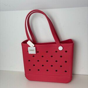 Lulla Collection by Bindya Standard Life Proof Tote Bag in Red New